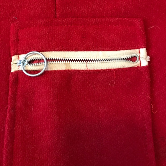 Vintage red wool Sherpa coat - Picture 4 of 7